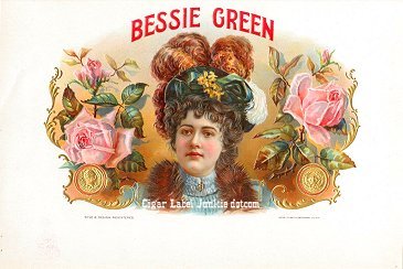 Bessie Green inner cigar label
