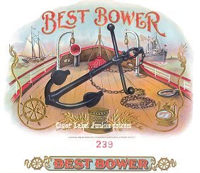 Best Bower cigar box label