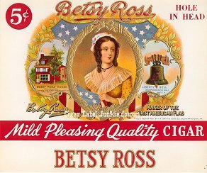 Betsy Ross inner cigar label