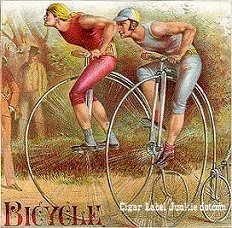 Bicycle cigar box label