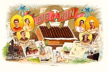 Big Run cigar box label