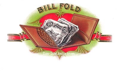 Bill Fold cigar box label