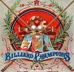 Billiard Champions cigar box label