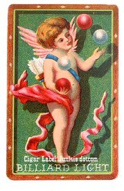 Billiard Light- cigar box label