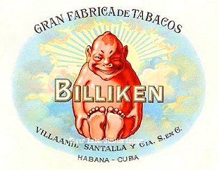 Billiken- cigar box label