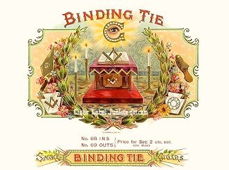 Binding Tie- cigar box label