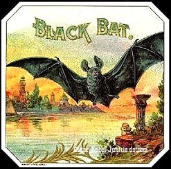 Black Bat- cigar box label