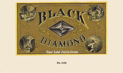 Black Diamond cigar box label