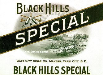 Black Hills cigar box label