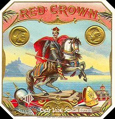 Red Crown- cigar box label