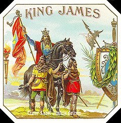 King James- cigar box label