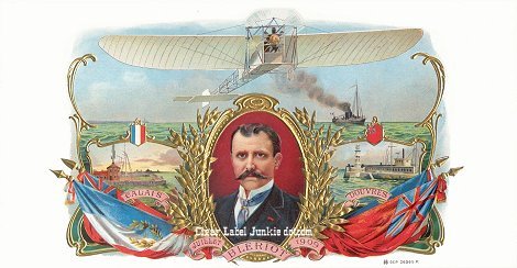 Bleriot cigar box label