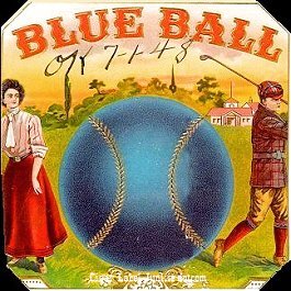 Blue Ball- cigar box label