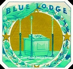 Blue Lodge 2- cigar box label