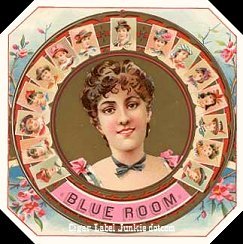Blue Room outer cigar box label