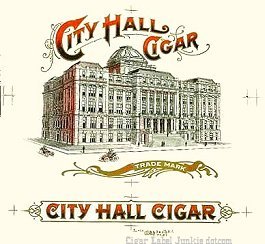 City Hall- cigar box label