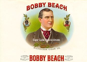 Bobby Beach cigar box label
