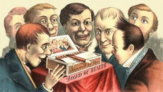 Board of Health cigar box label