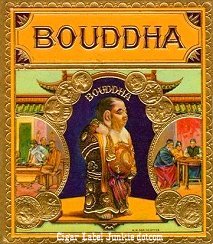 Bouddha out- cigar box label