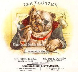 Bouncer- cigar box label