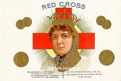 Red Cross- cigar box label