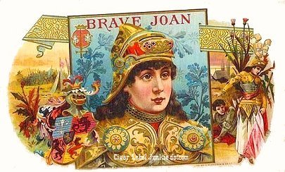 Brave Joan-cigar box label