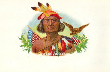 Brave cigar box label