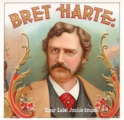 Bret Harte cigar box label