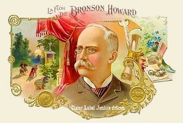 Bronson Howard cigar box label