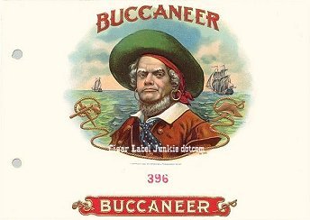 Buccaneer cigar box label
