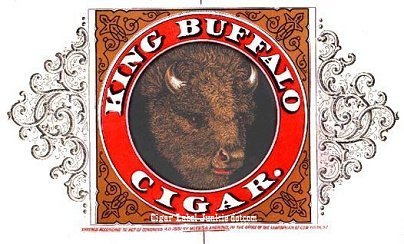 King Buffalo- cigar box label