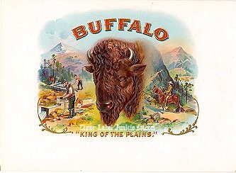 Buffalo- cigar box label