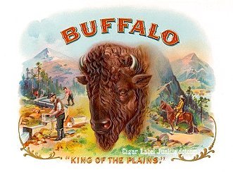 Buffalo cigar box label