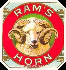 Rams Horn- cigar box label