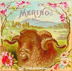 Merino- cigar box label
