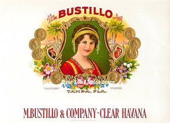 Bustillo inner cigar label