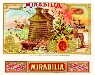 Mirabilia- cigar box label