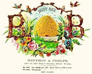 Busy Bee- cigar box label
