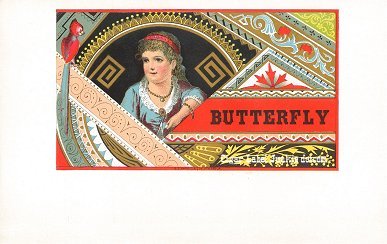 Butterfly inner cigar label