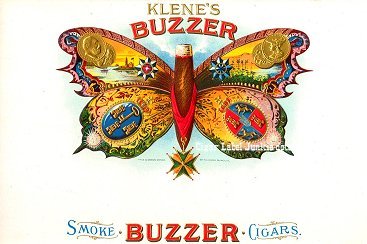Buzzer Klene's inner cigar label