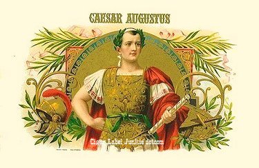 Caesar Augustus_rom-cigar box label