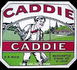 Caddie cigar box label