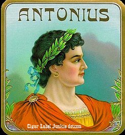 Antonius- cigar box label