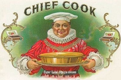 Chief Cook- cigar box label