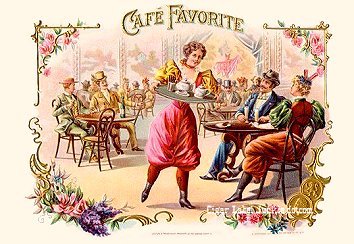 Cafe Favorite- cigar box label