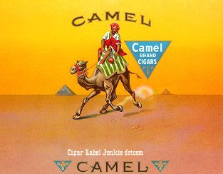 Camel inner cigar label
