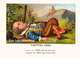 political cigar box label