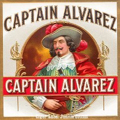 Capt Alvarez outer cigar label