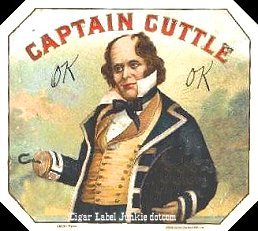 Capt. Cuttle cigar box label