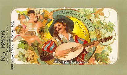 Casparillo cigar box label